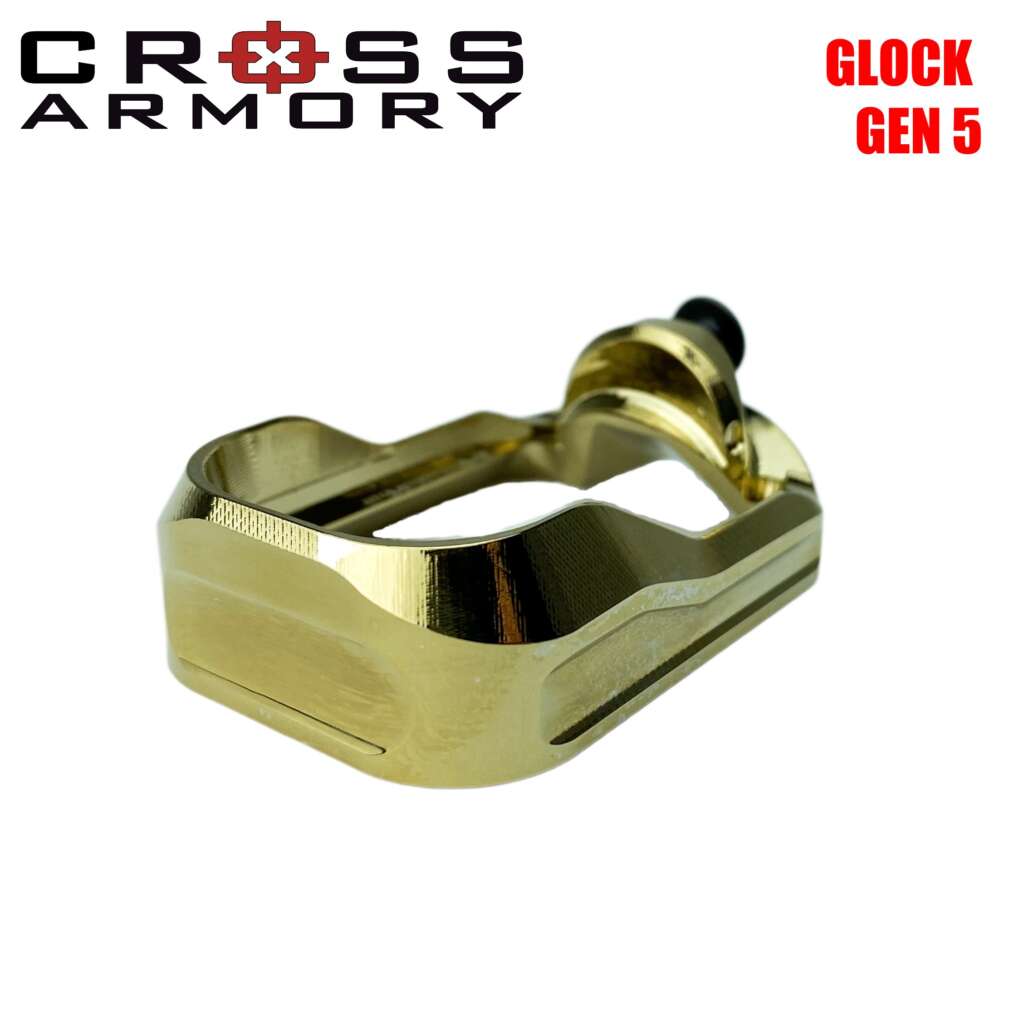 FLARED MAGWELL For Glock Gen 5 GOLD By Cross Armory D Gun Depot