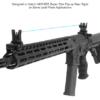 UTG Kit de Miras Frontal y Lateral Flip-UP, de bajo perfil para AR-15/Pistol
