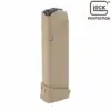 MAGAZINE GLOCK ORIGINAL DE 19 ROUNDS PARA 17/19X/34 COLOR COYOTE