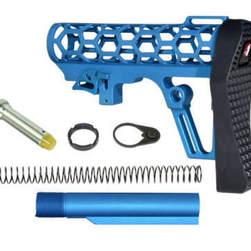 KIT COMPLETO CULATA AR15 AZUL EN ALUMINIO