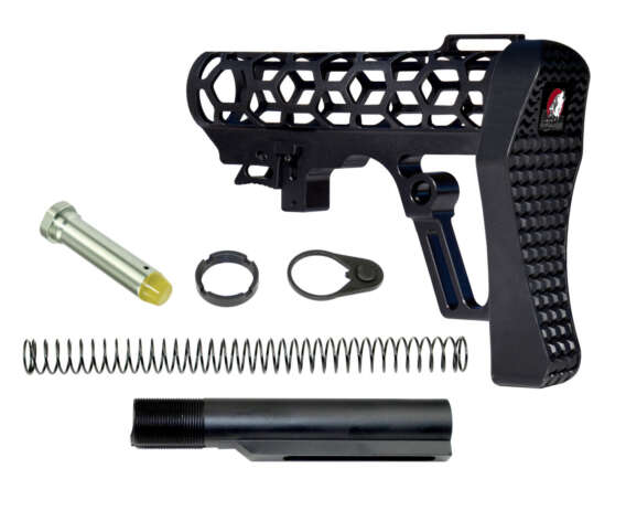 KIT COMPLETO CULATA AR15 NEGRO EN ALUMINIO